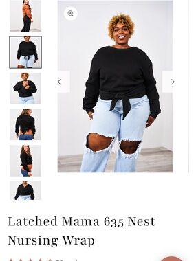 Latched mama wrap sweatshirt